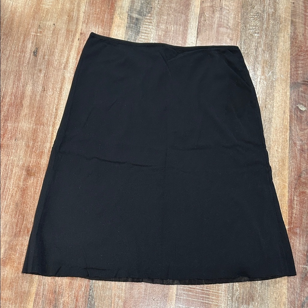 Vivienne Tam Vintage Black Knee-Length Mesh Skirt - Picture 4 of 5